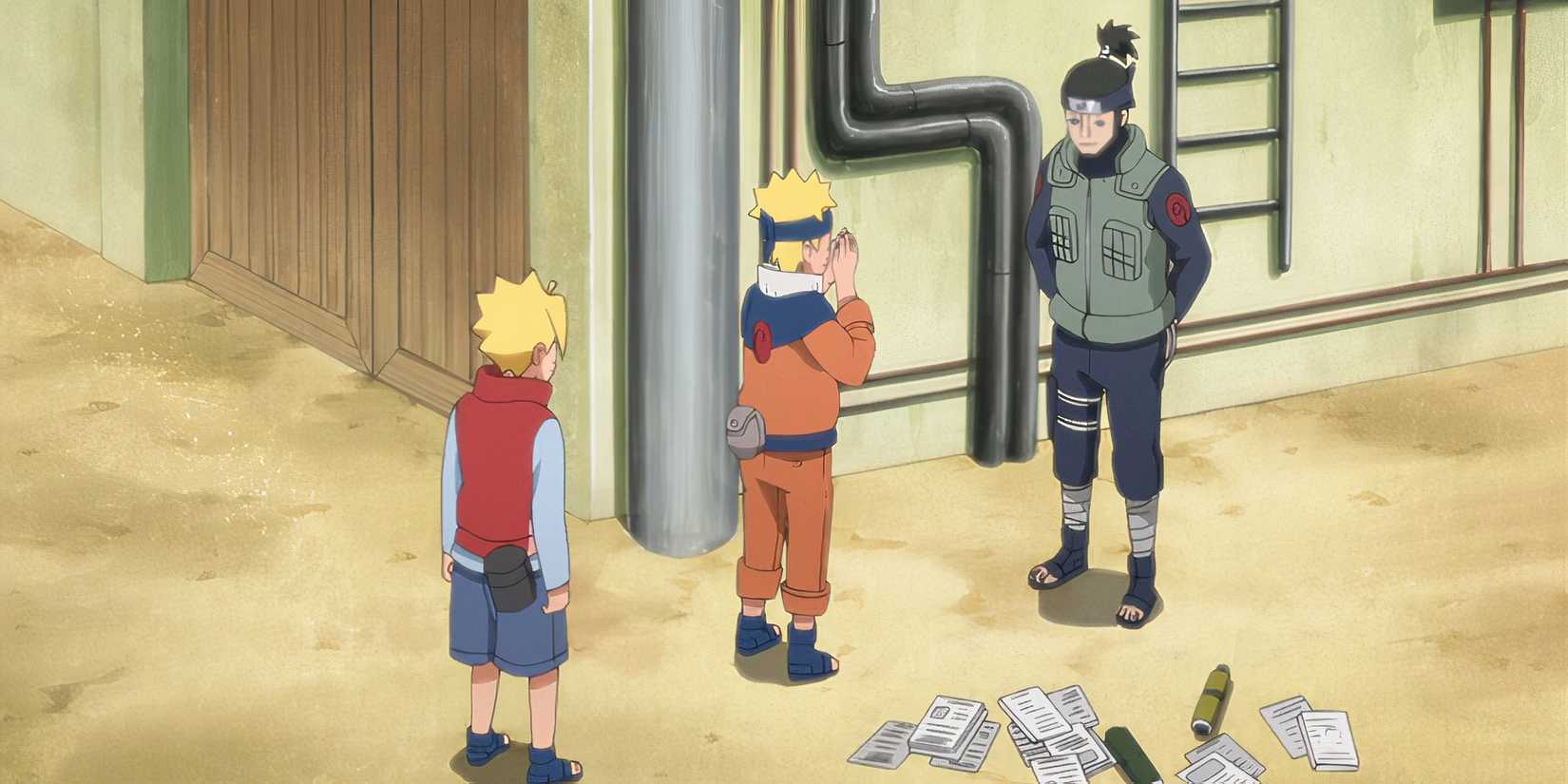 Boruto Runs into Kaminari Mon