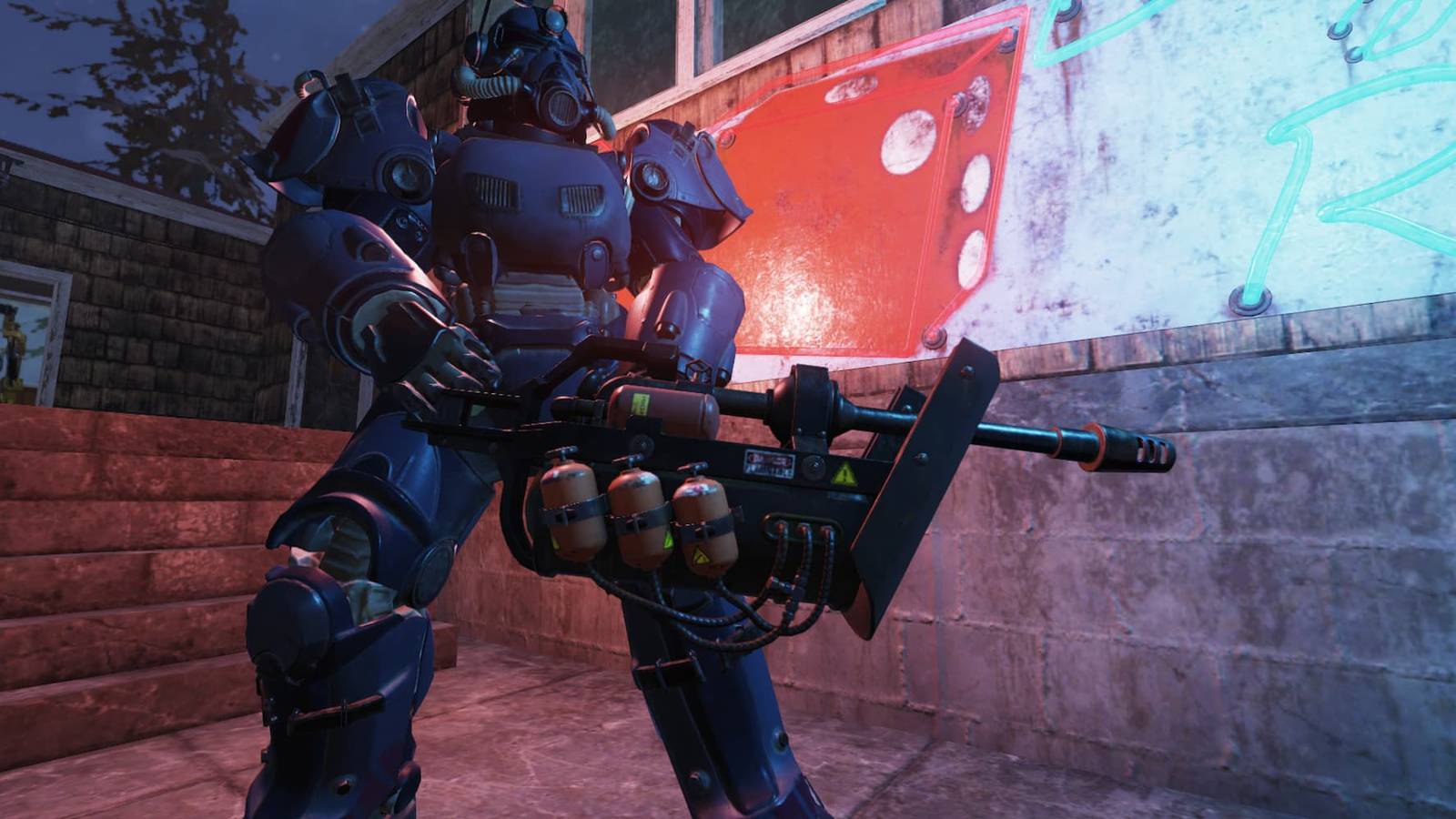 Using the Cremator with Ultracite Power Armor in Fallout 76