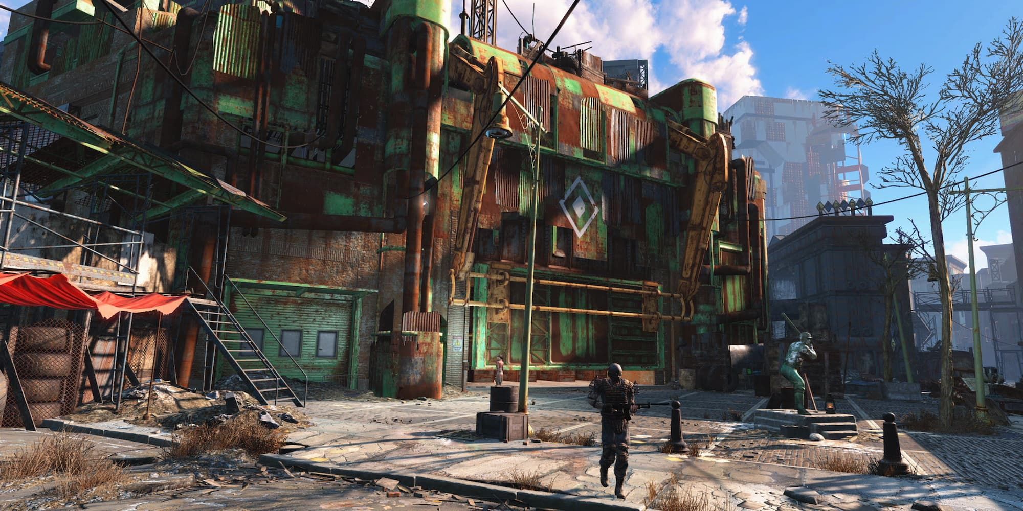 Diamond City's main gate in Fallout 4