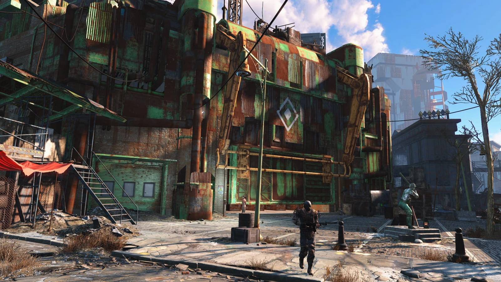 Diamond City's main gate in Fallout 4