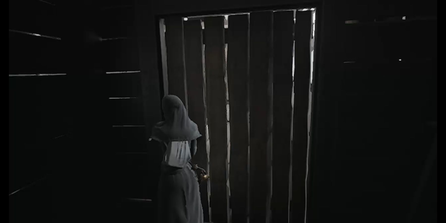 Indika - hiding from giant dog