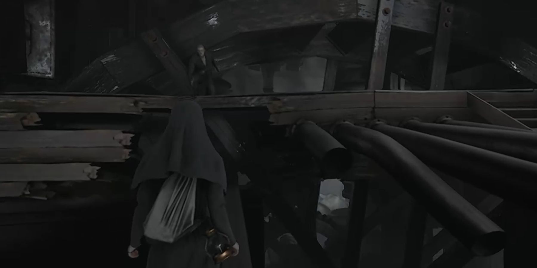 Indika - Ilya waiting to help Indika escape the giant dog