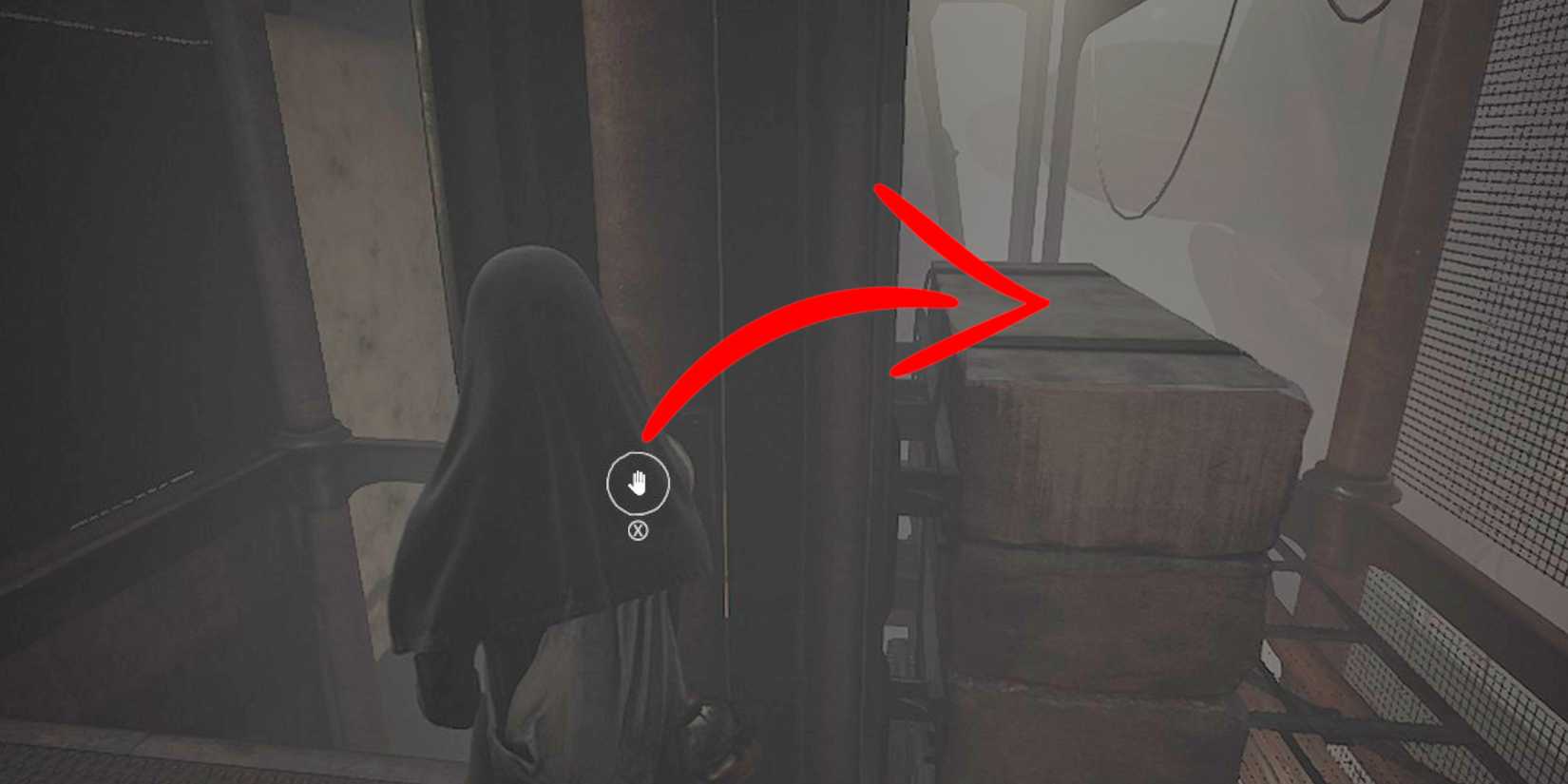 Indika- press the lift button and jump on top of the slab before the lift moves up