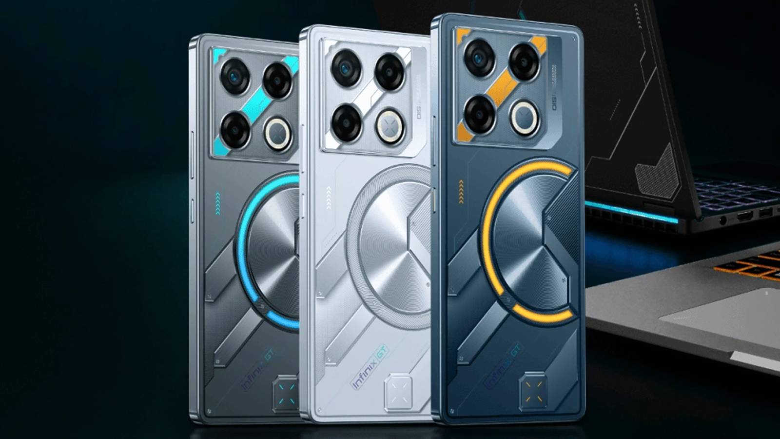 Infinix GT 20 Pro gaming esports smartphone color variants crop