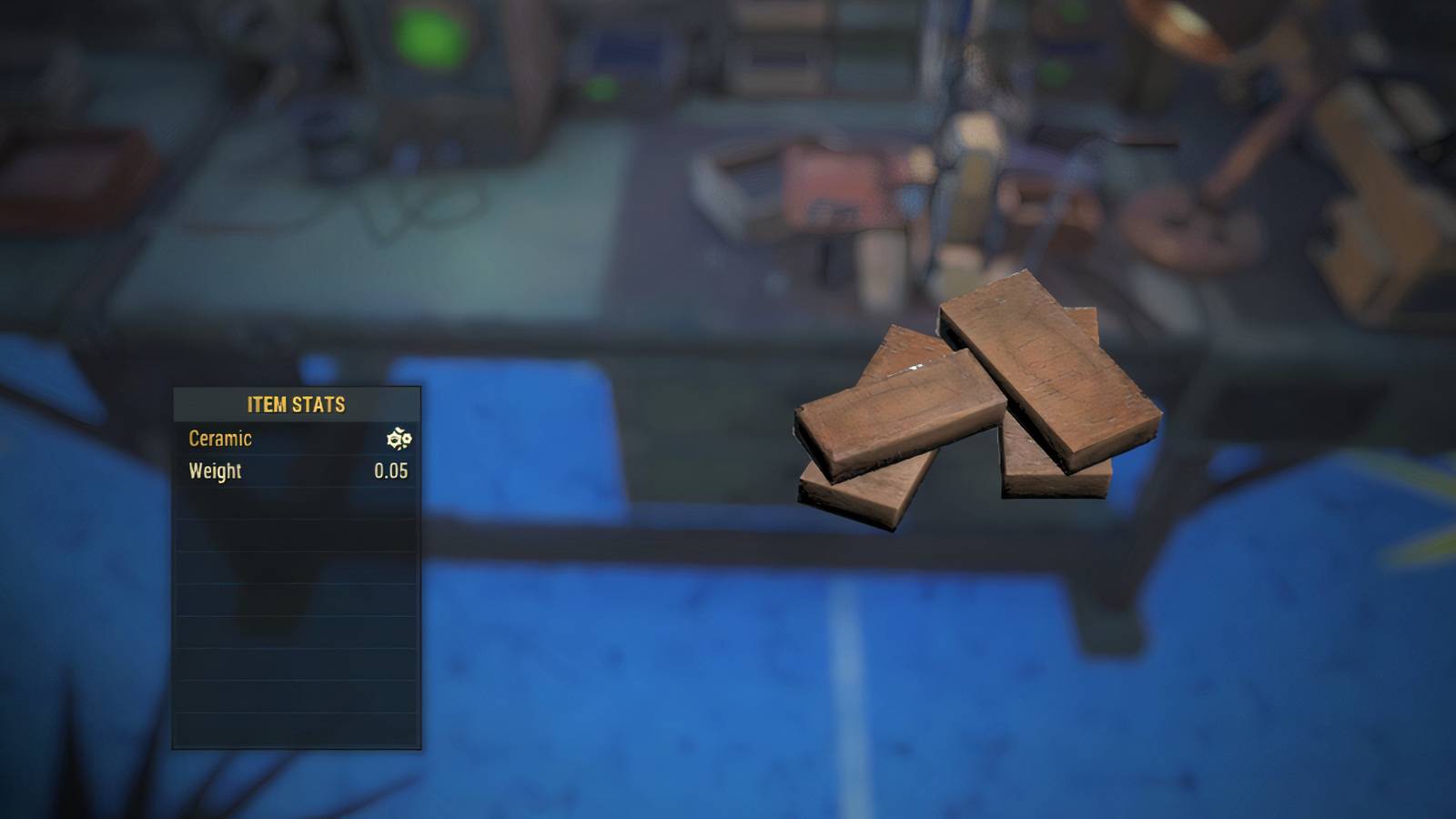 Inspecting Ceramic in Fallout 76