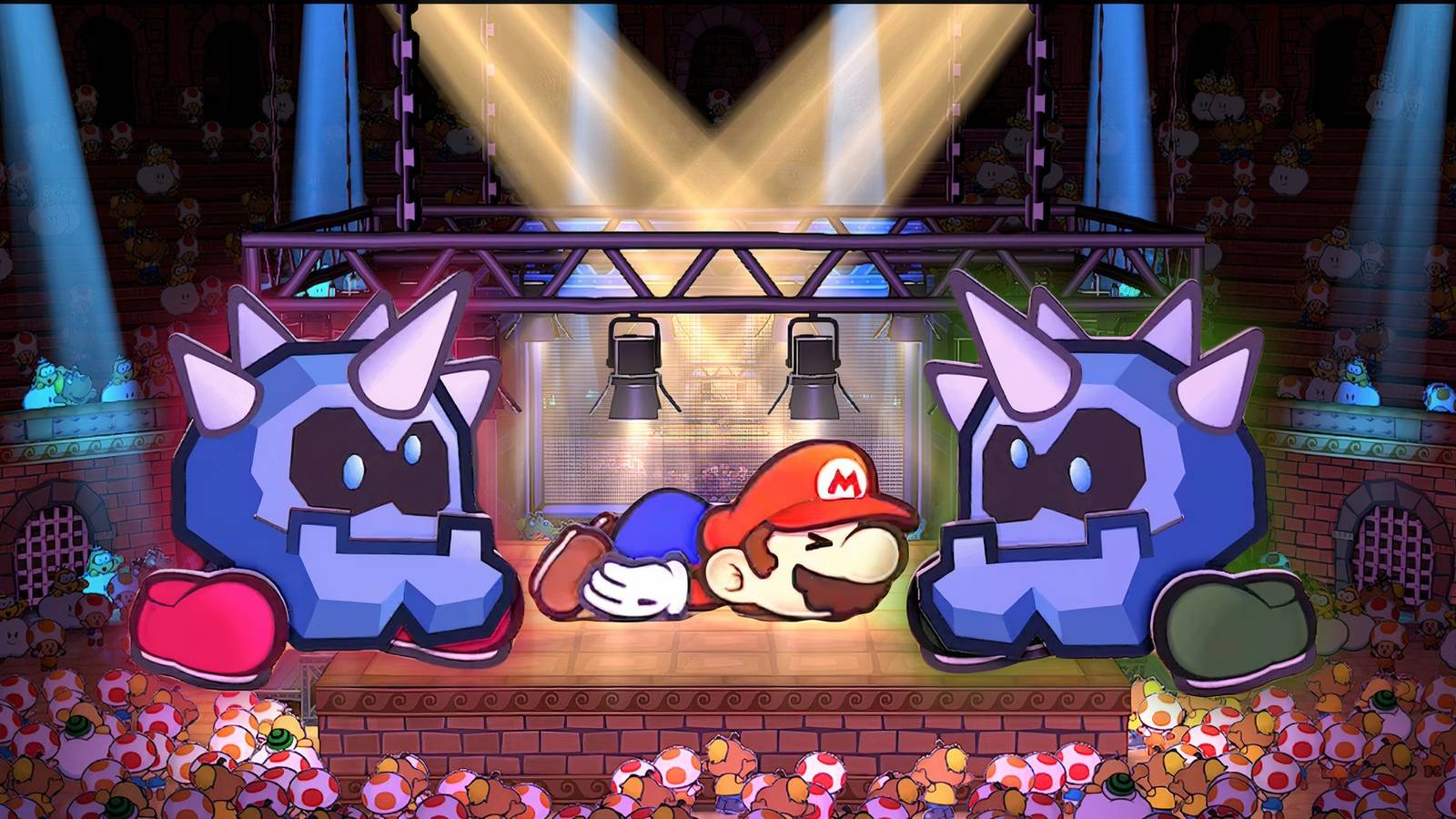 Paper Mario: The Thousand-Year Door - Iron Cleft Adonis Twins in the Glitz Pit