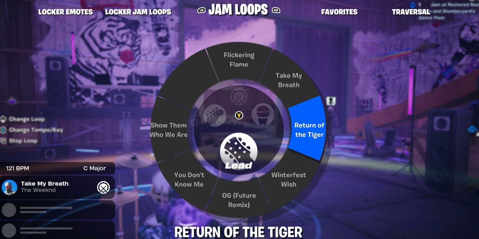 available jam loops in fortnite battle royale