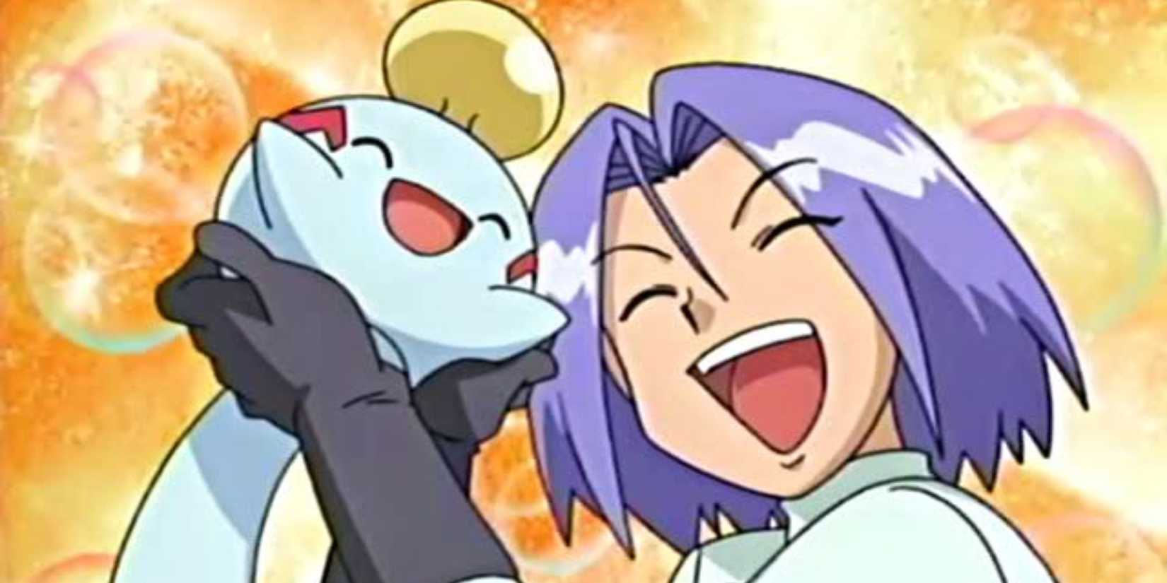 James hugging his beloved Chimecho.