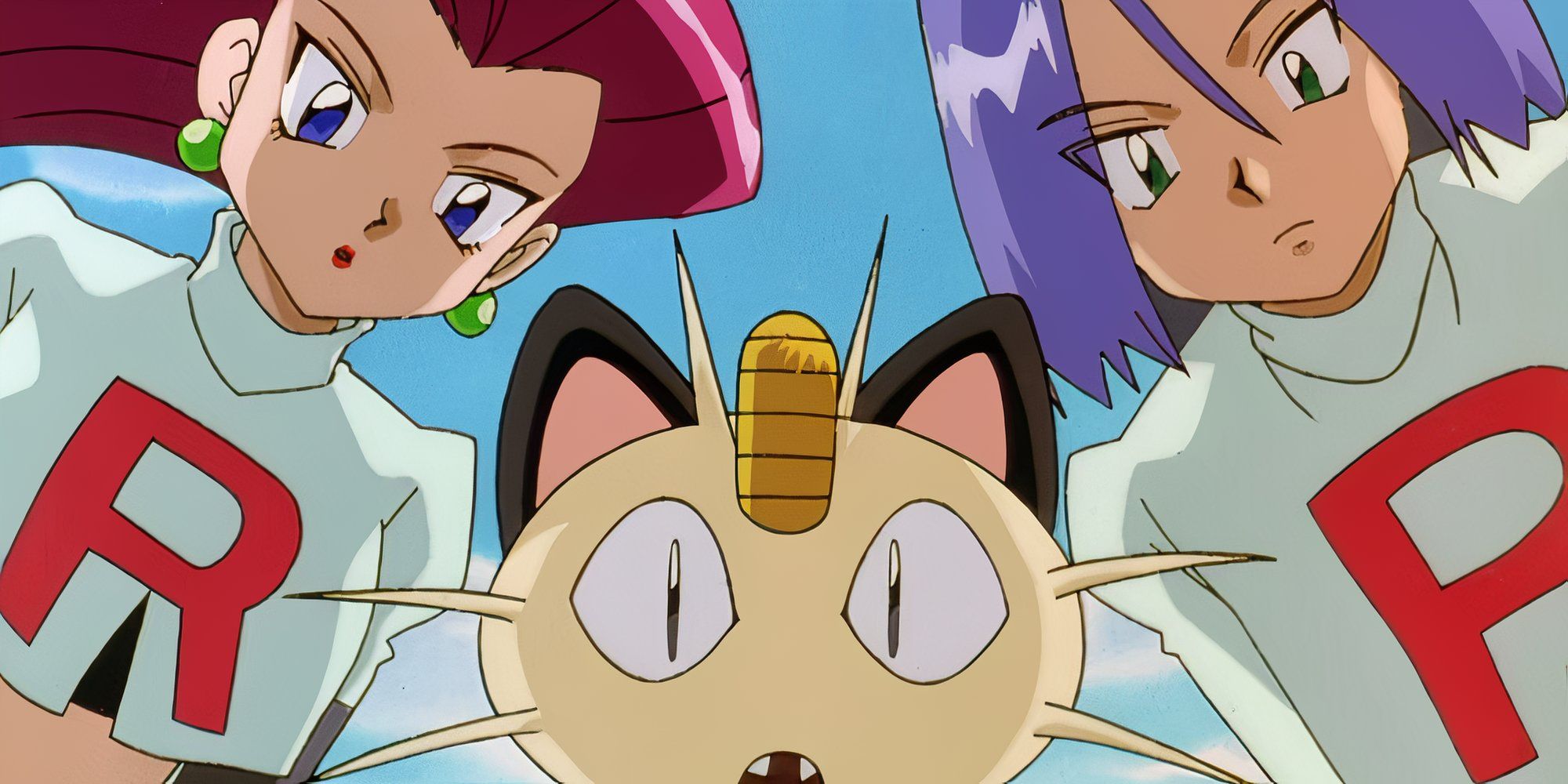 Jesse, Meowth, and James in the Pokemon anime