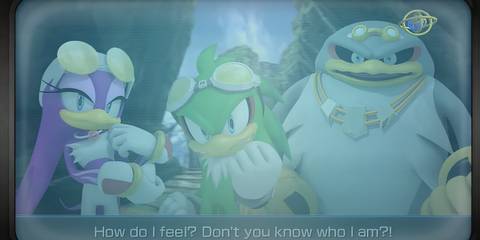 jet wave and storm in a cutscene sonic free riders