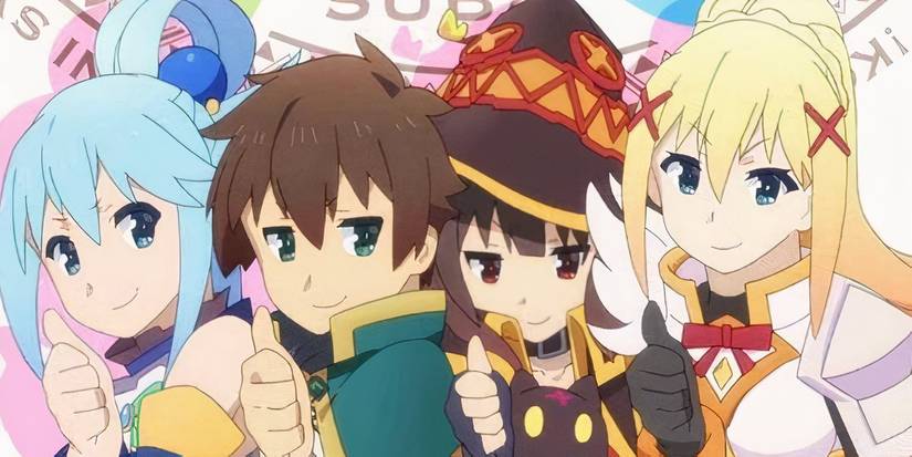 Kazuma and co Konosuba