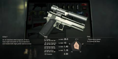 Resident Evil 4 Remake Killer7 Max Upgraded Stats