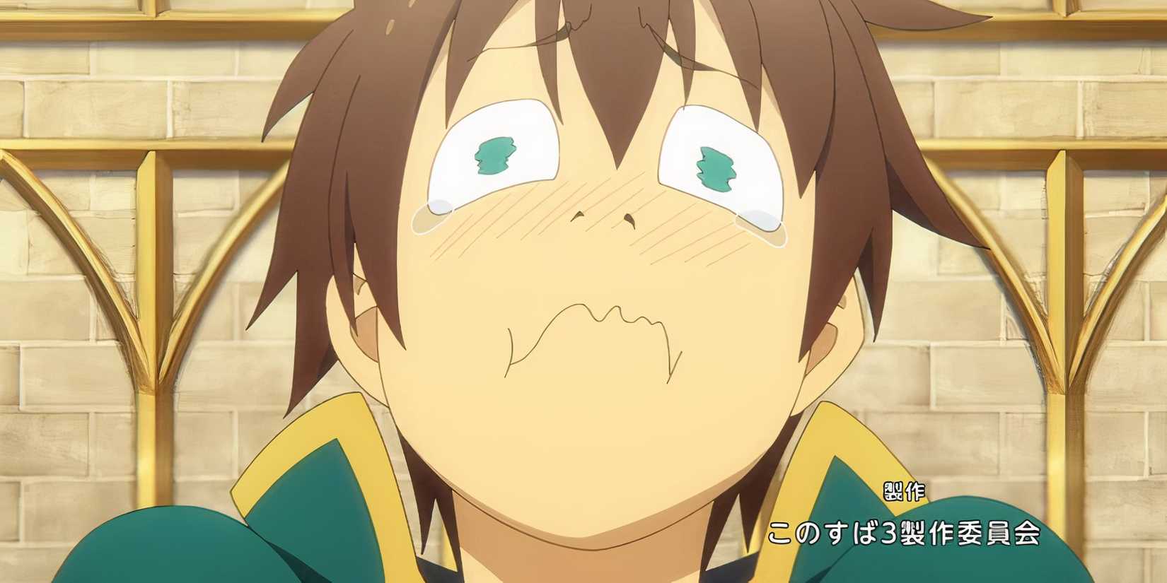 KonoSuba S3 E6 Kazuma upset