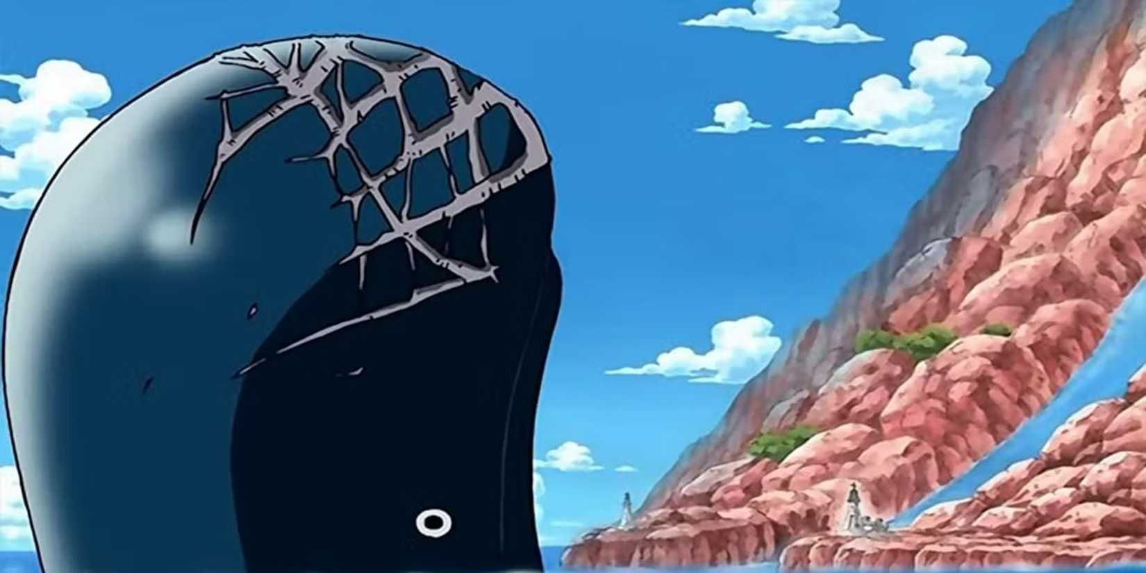 Laboon blocks the path of the Straw Hat pirates