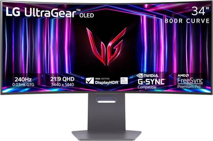 LG 34GS95QE 34-inch Ultragear OLED Curved Gaming Monitor