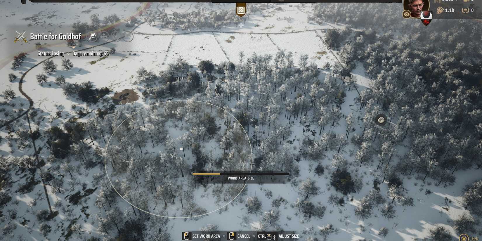 limiting work area logging camp