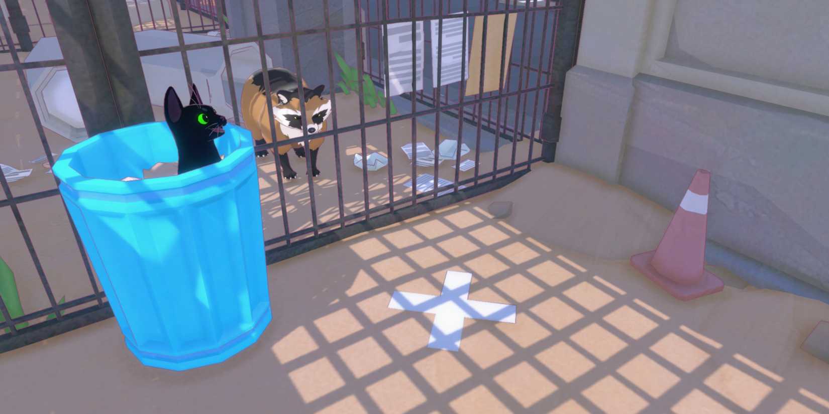 little kitty big city trash can