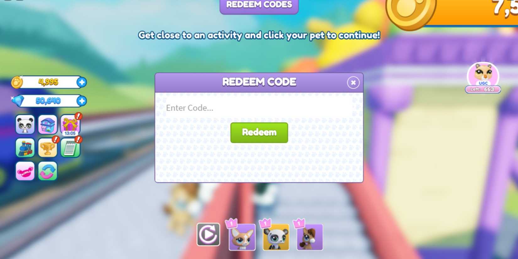 Littlest Pet Shop: the codes tab