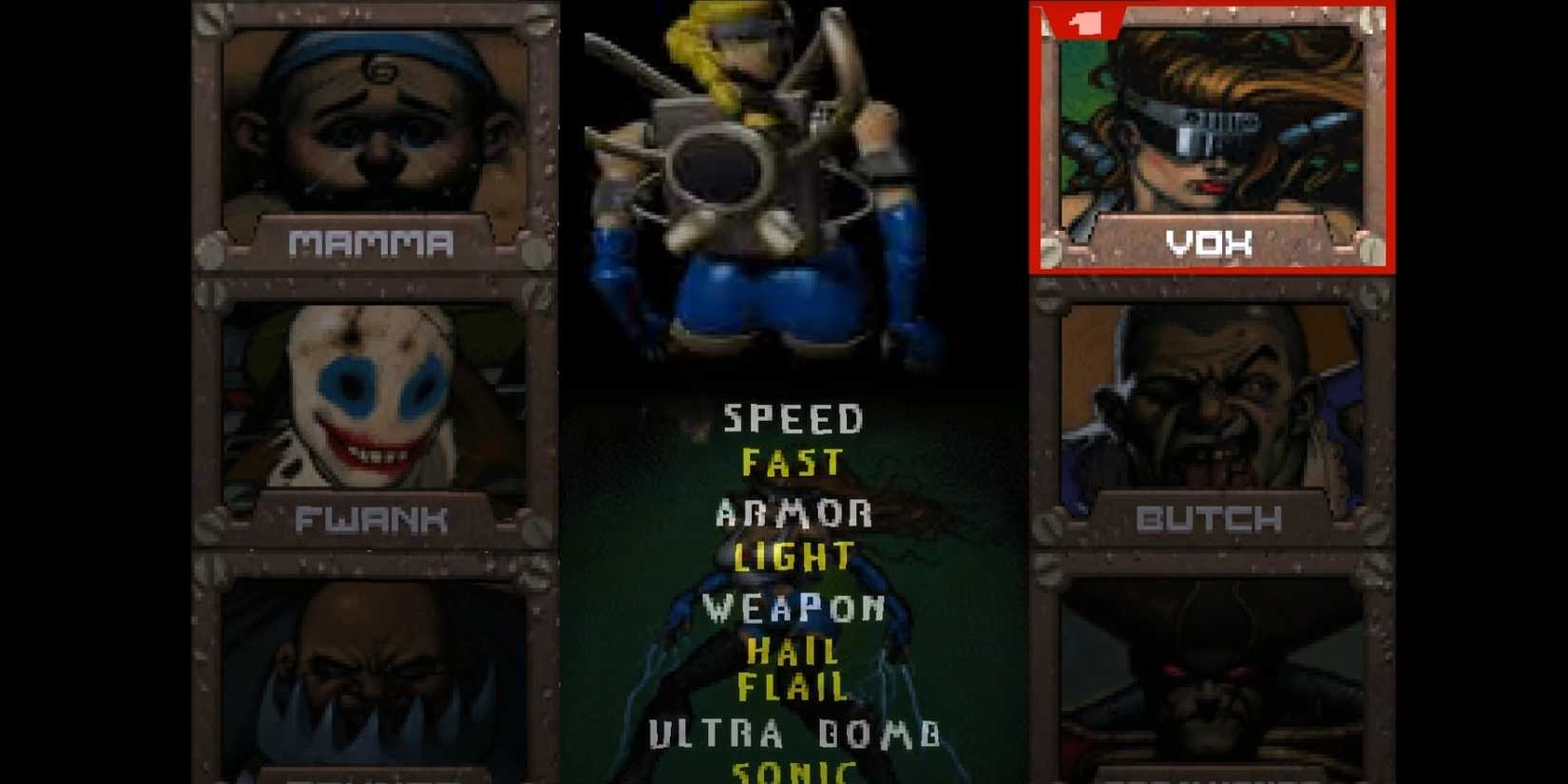 Loaded Player Selection Screen