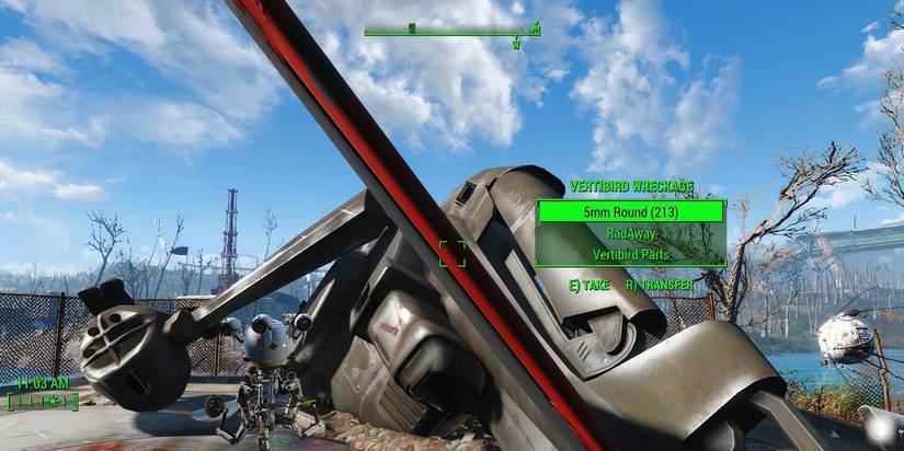 Lootable Vertibirds mod for Fallout 4