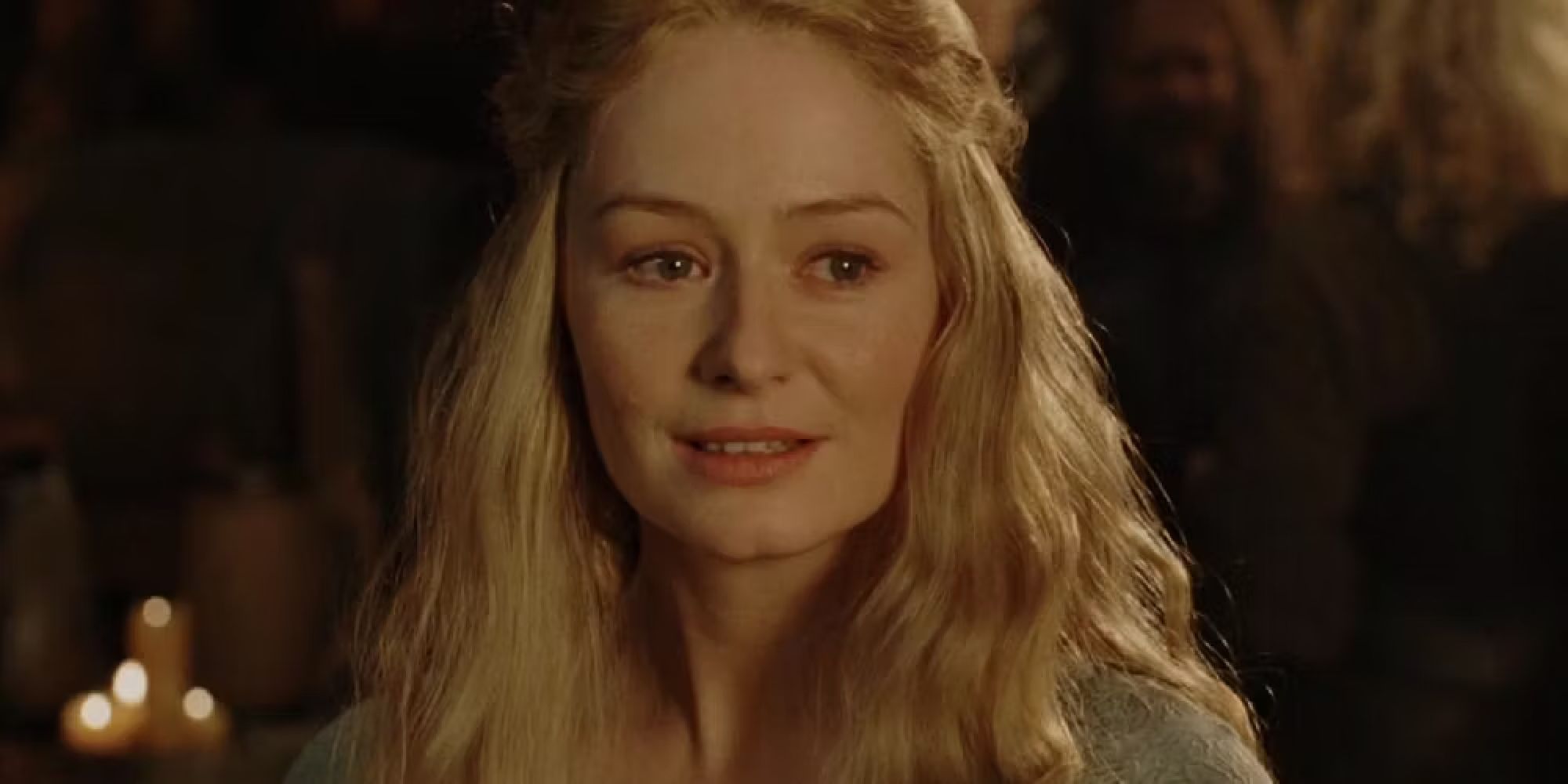 Lord of the Rings Eowyn with an expression of soft serenity