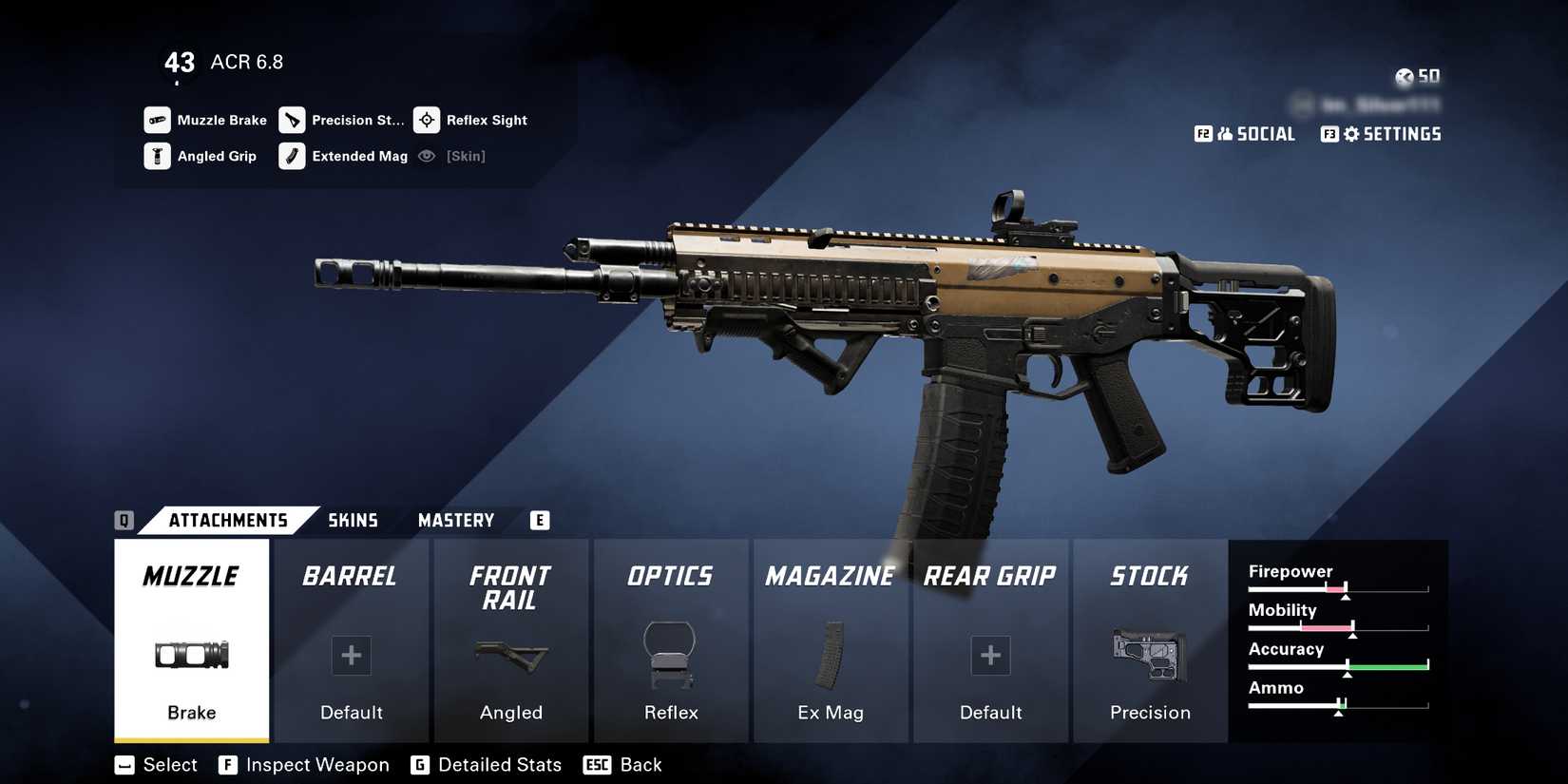 Low Recoil ACR 6.8 Loadout in XDefiant 