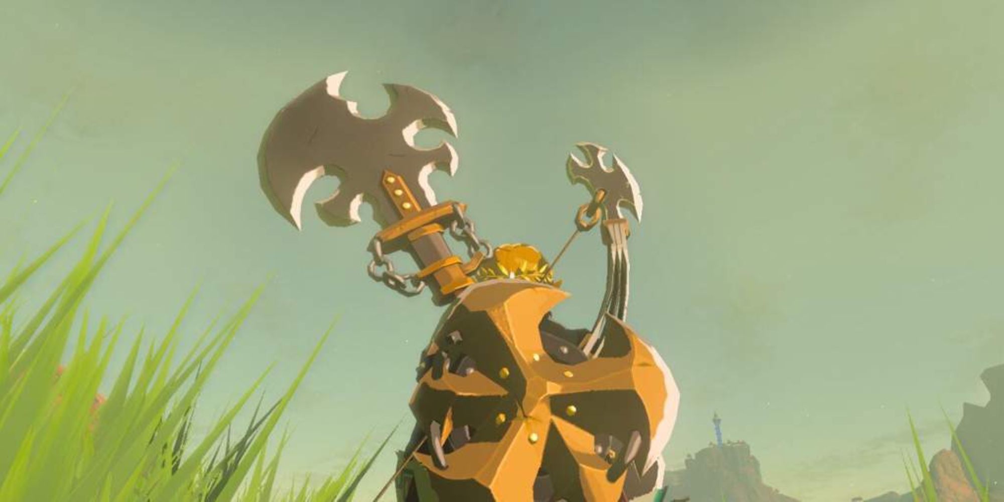 Link with a Savage Lynel Spear and Shield