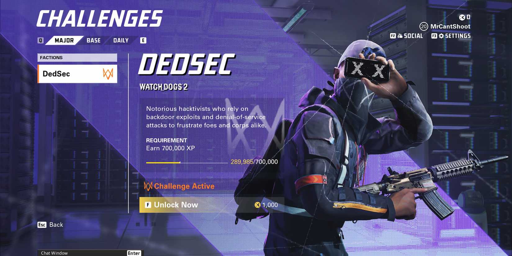 major challenges xdefiant