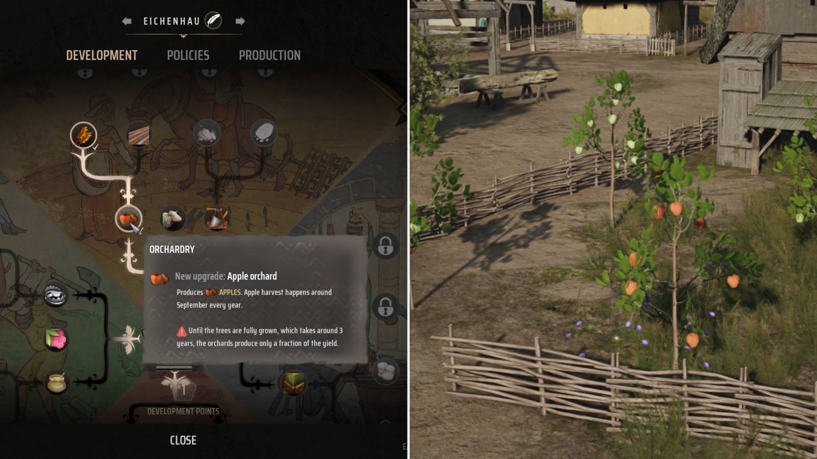 Manor Lords How to Make and Use Apple Orchard feature image