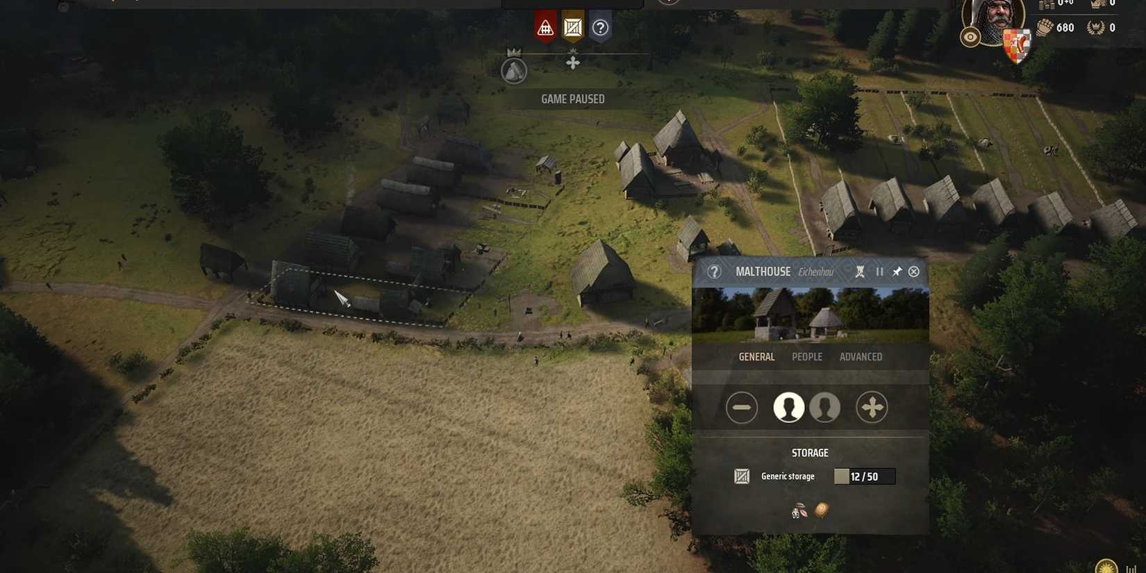 Showcasing a malthouse in Manor Lords