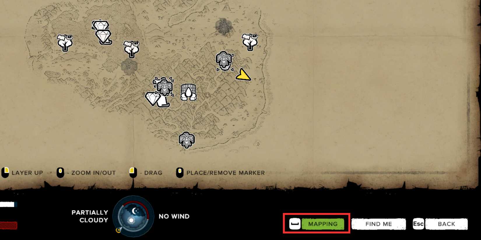 mapping in survival fountain of youth