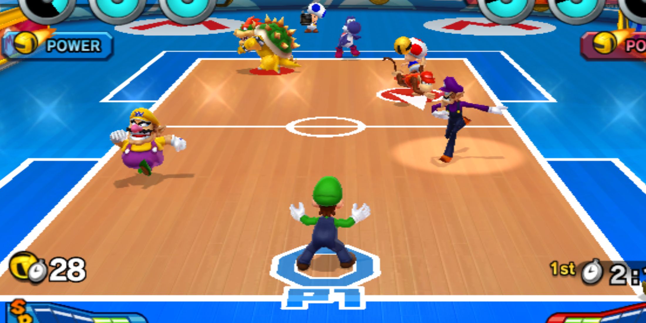 mario sports mix dodgeball