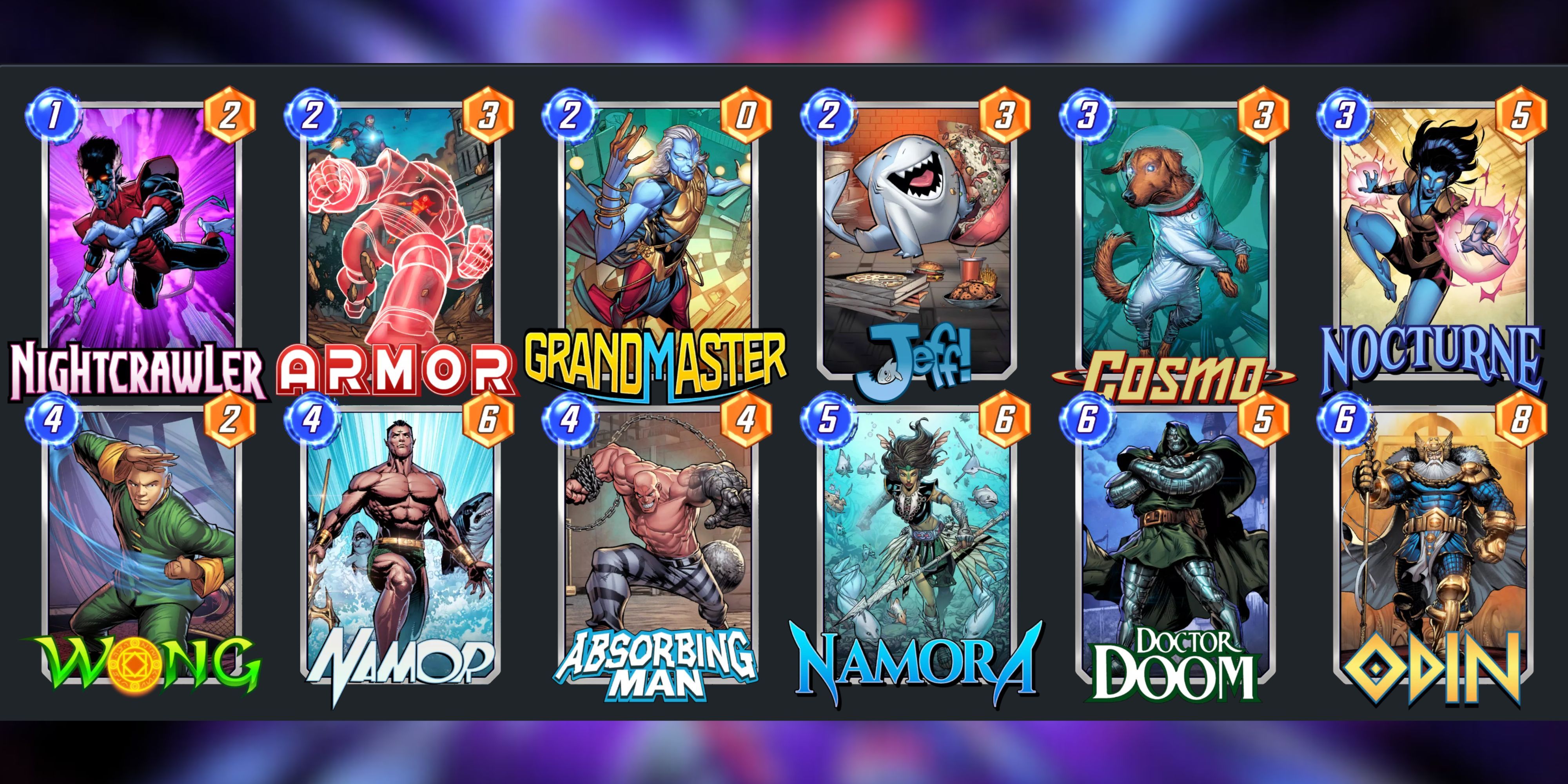 A great deck for Marvel Snap's Namora.