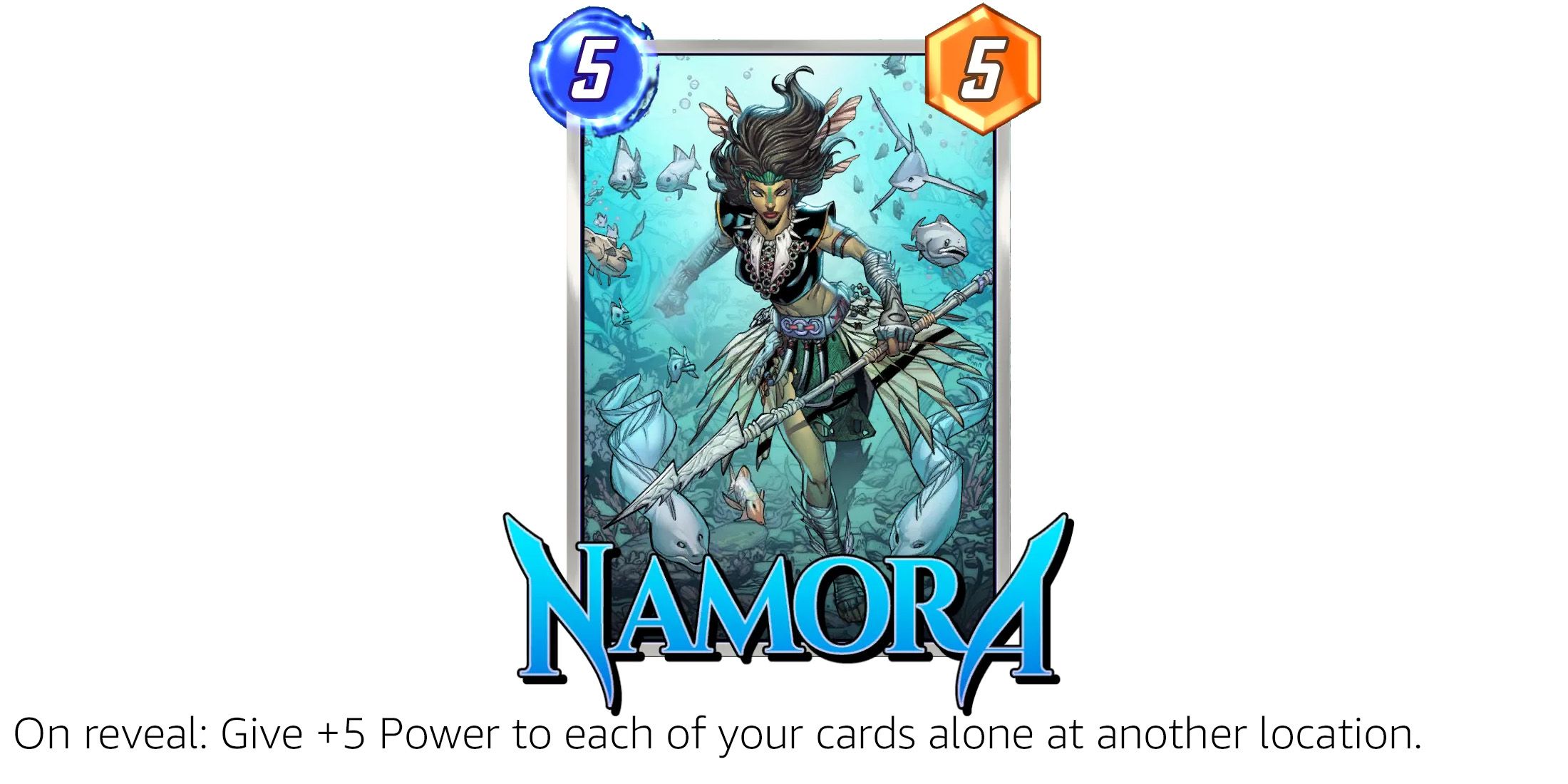 Marvel Snap Namora card and ability description