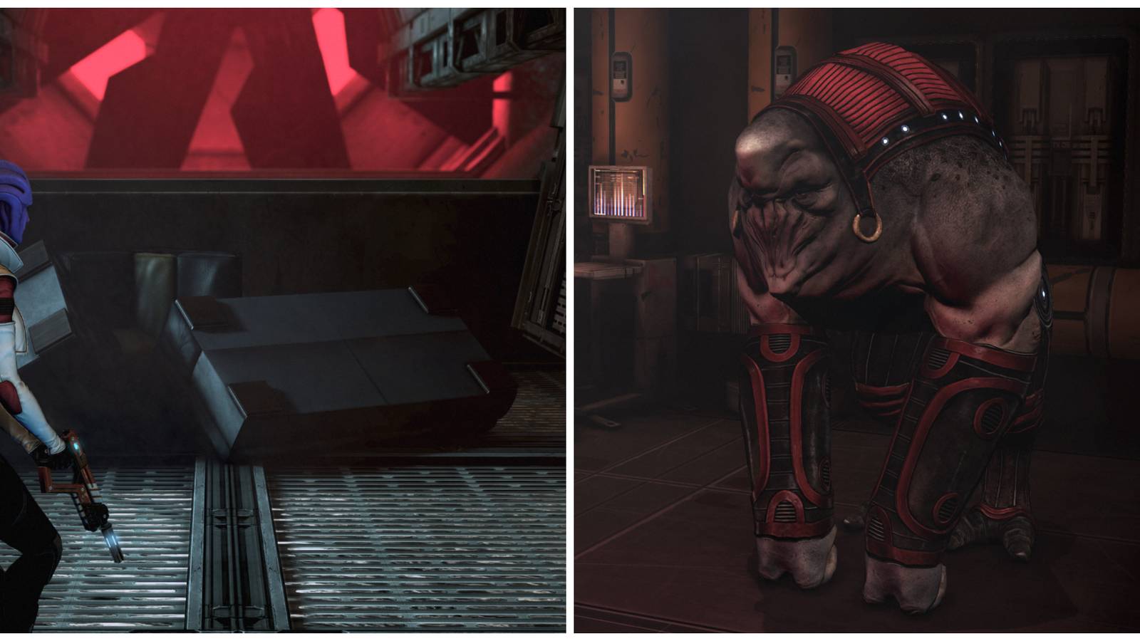 mass effect 3 aria's couch and harrot
