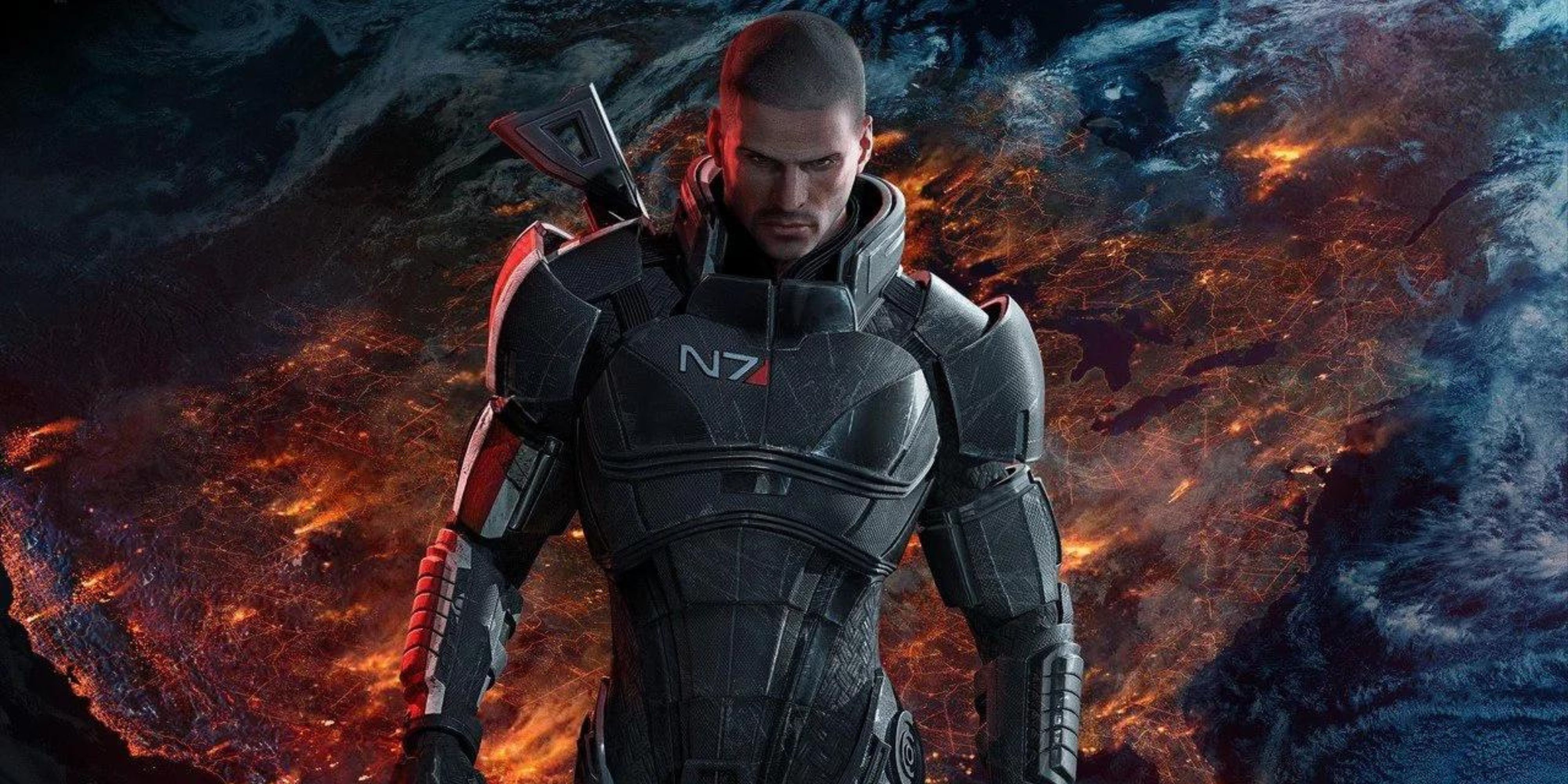 Mass Effect Shepard full body close up