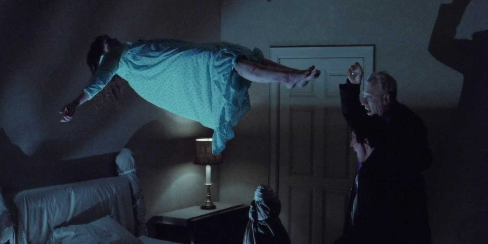 Max von Sydow, Jason Miller and Linda Blair in The Exorcist