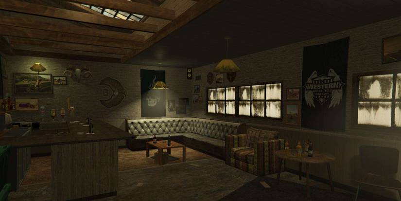Bar of Motorcycle Clubhouse 