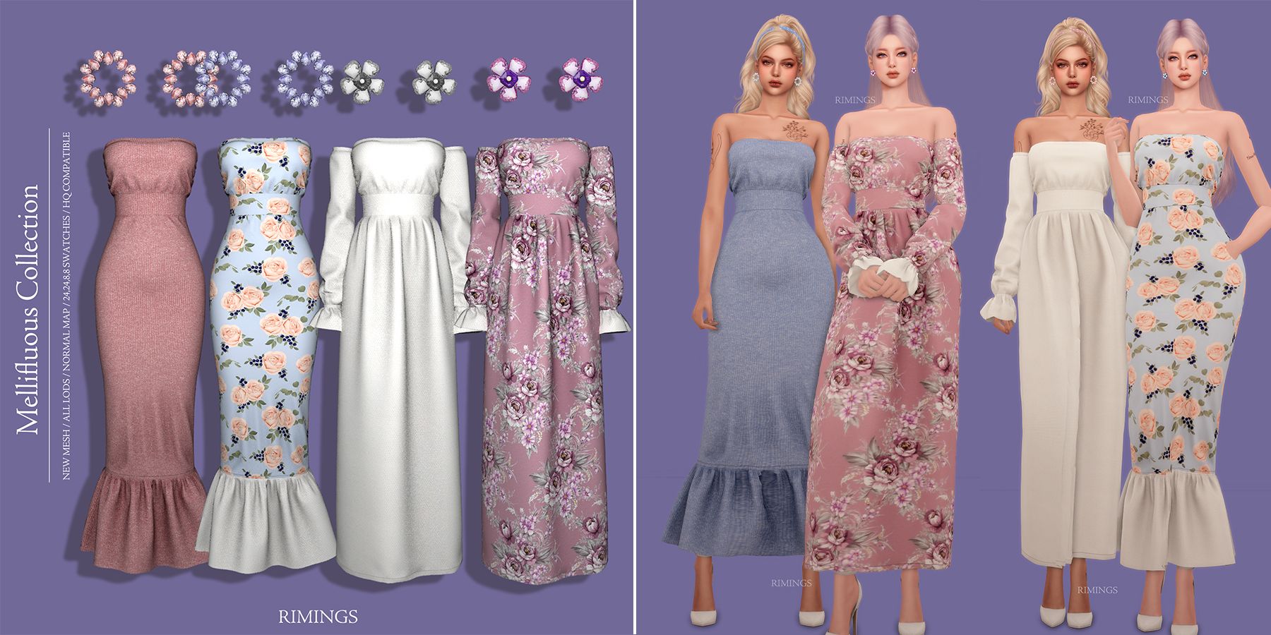 mellifluous collection by RIMINGS sims 4 mods