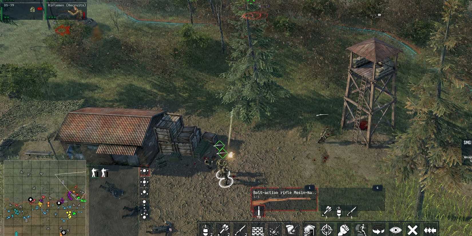 Image showcasing a a troop under fire in Men of War 2