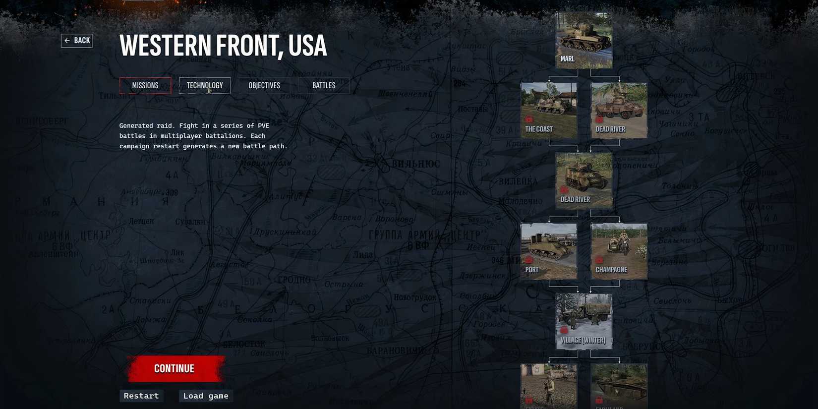 Image showcasing contents of Raid mode in Men of War 2