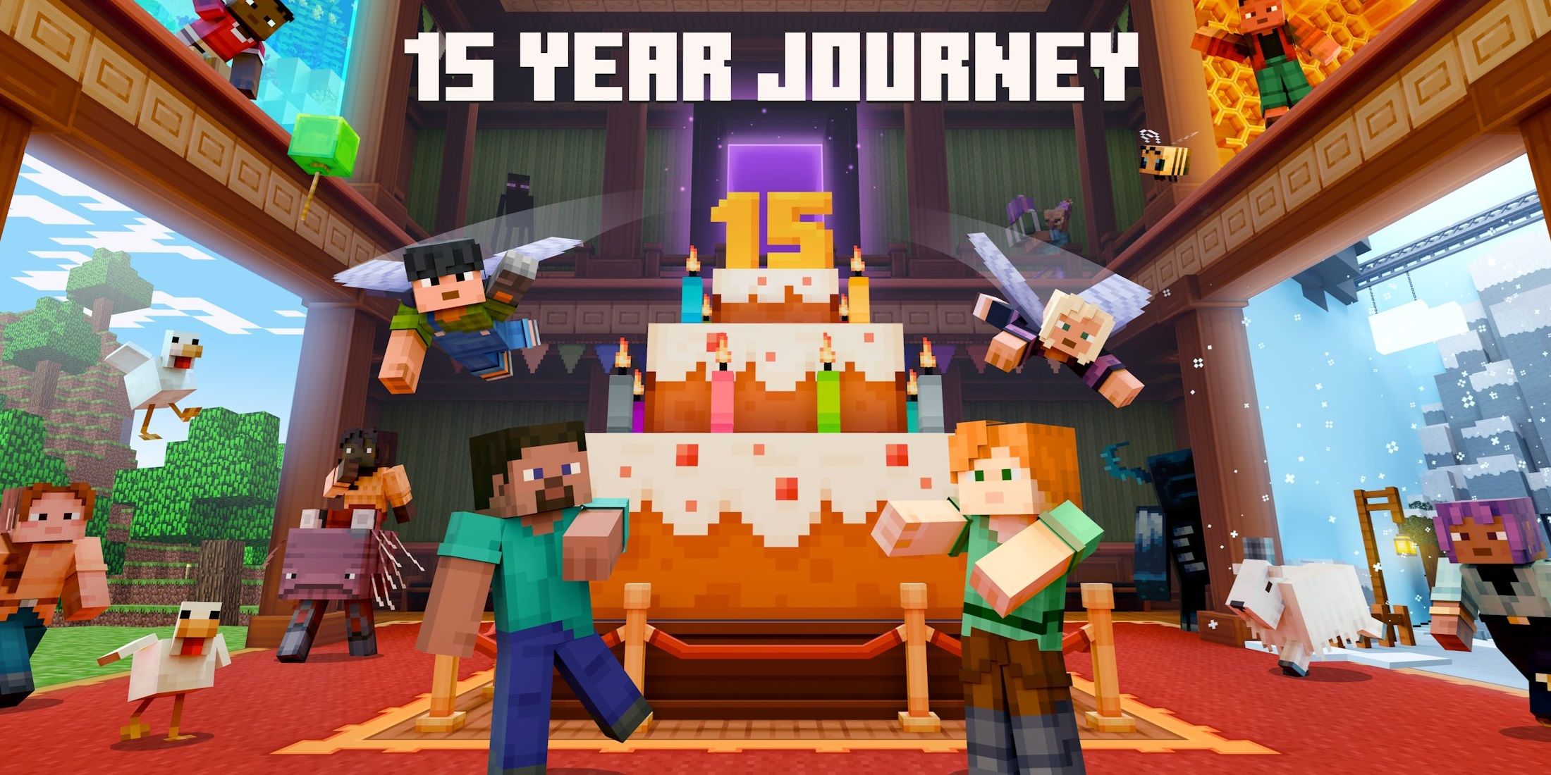Minecraft 15 Year Journey Map