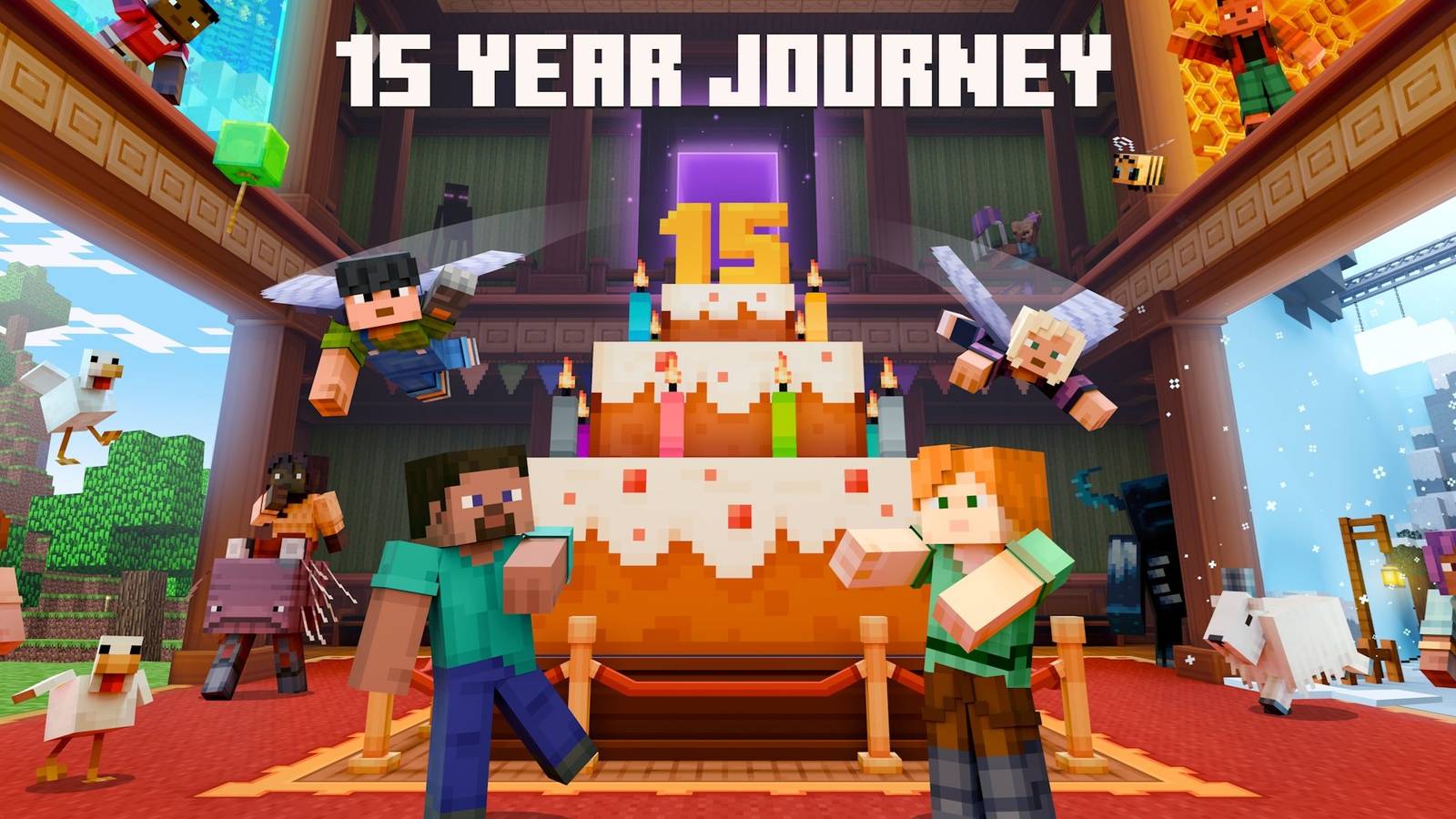All The References in Minecraft’s 15th Anniversary Map Explained