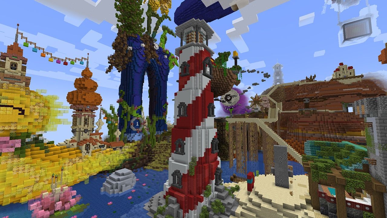 Realistic Mountain Landscape Created in Minecraft