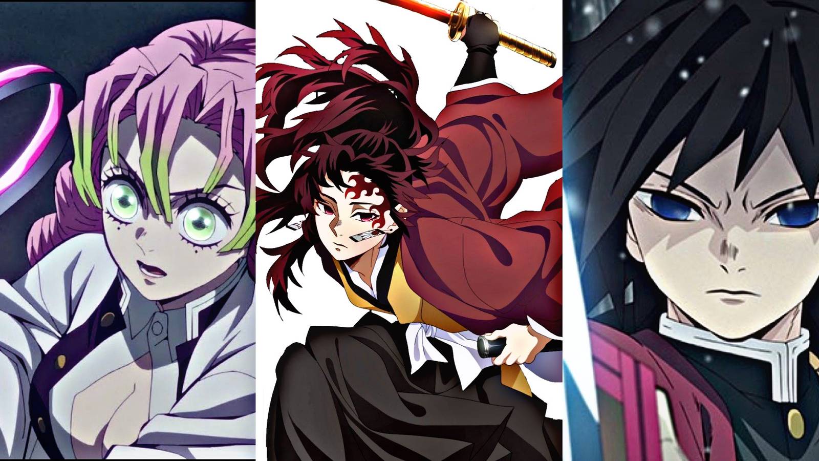 mitsuri yoriichi giyu best swordsman demon slayer