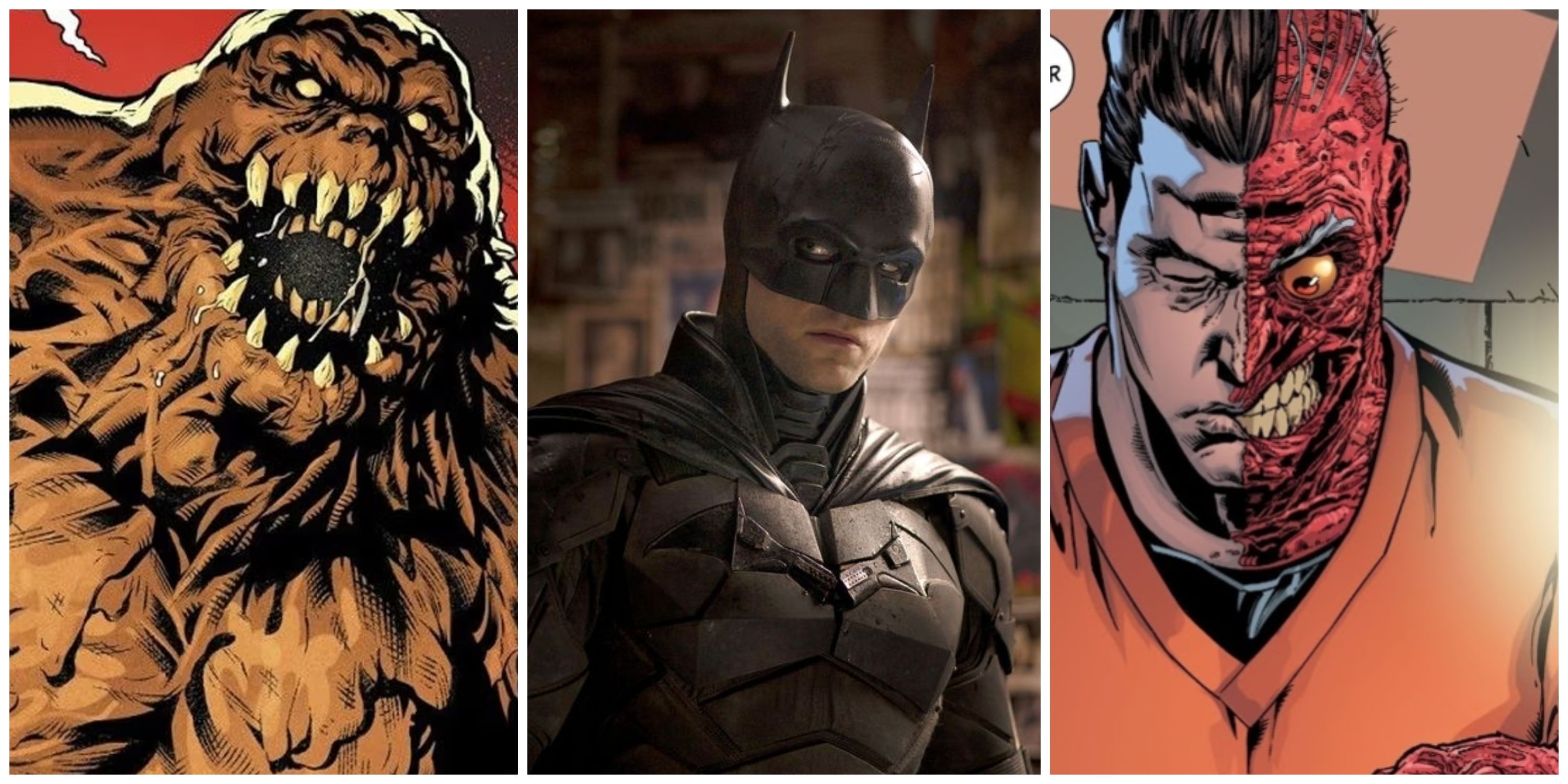 clayface, the batman, two-face