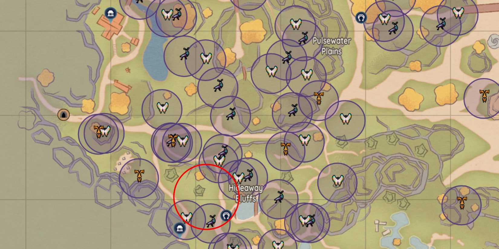 Palia - West of Hideaway Bluffs Honey Lure Location