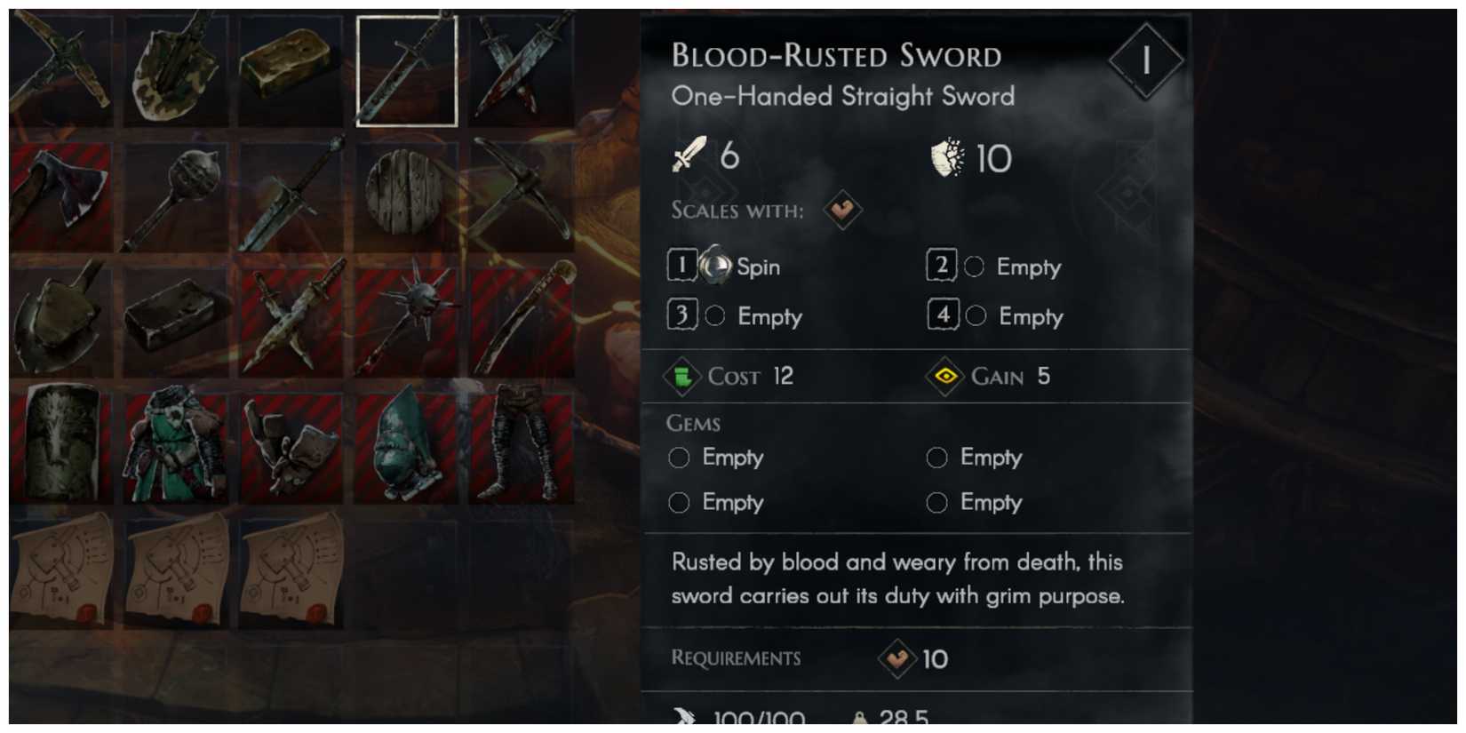 No Rest For The Wicked - Blood-Rusted Sword