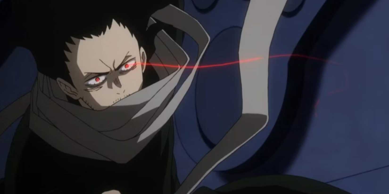 Eraser Head using Erasure in the middle of a fight in My hero Academia