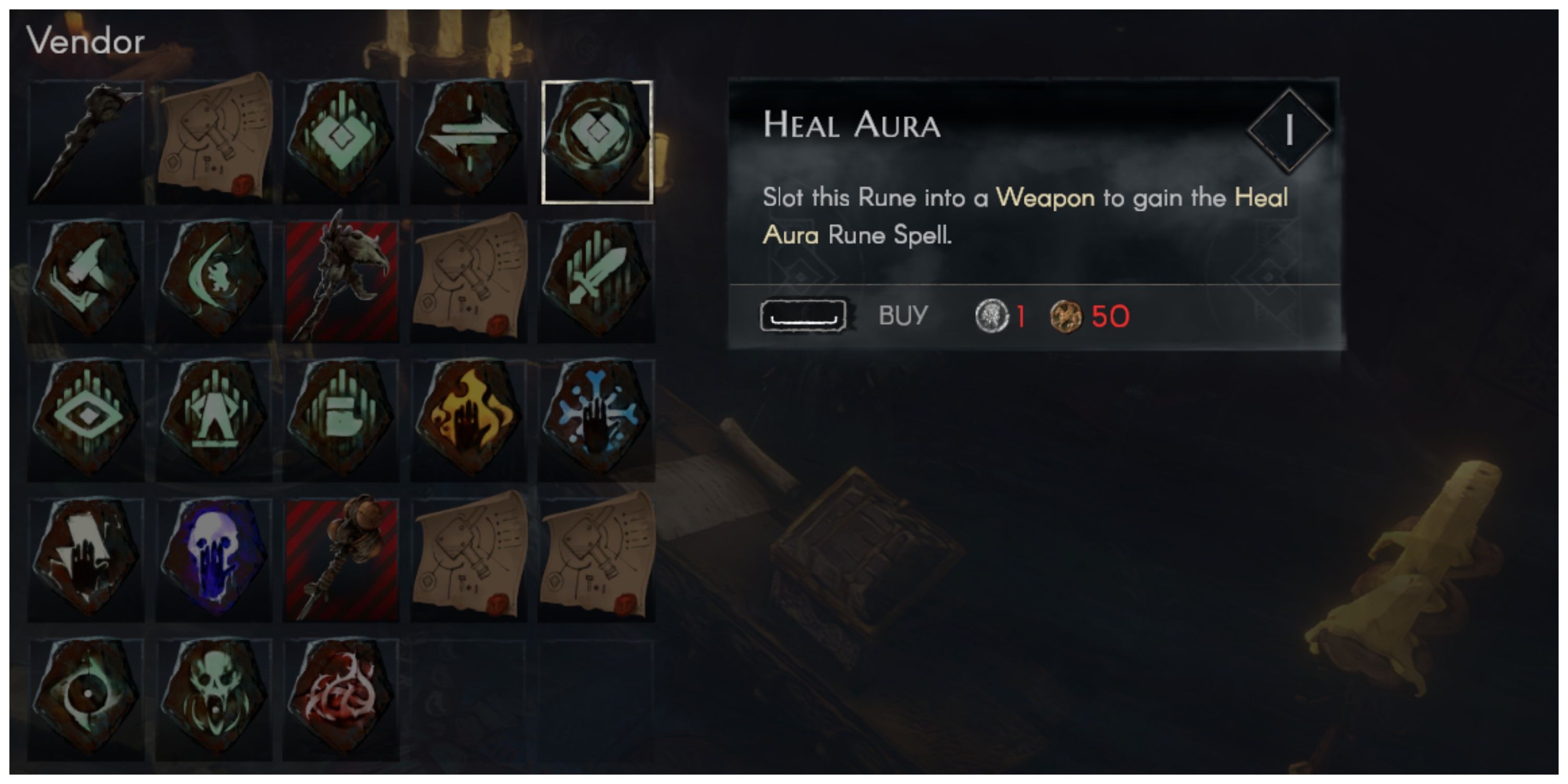 No Rest For The Wicked - Heal Aura Rune